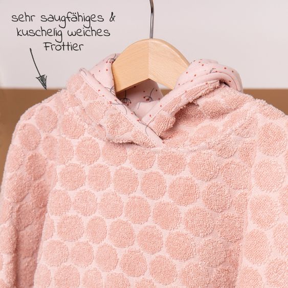 bébé-jou Bade-Poncho - Wish Pink - Gr. 86/92