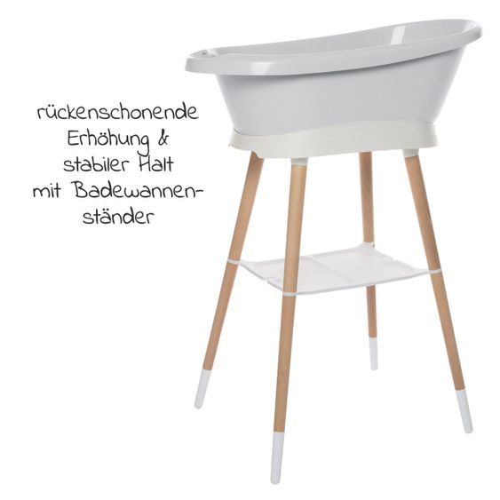 bébé-jou Badestation Sense Edition - 3-teilig - Light Grey