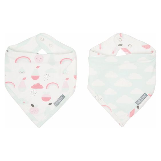 bébé-jou Bandana Lätzchen 2er Pack - Blush Baby