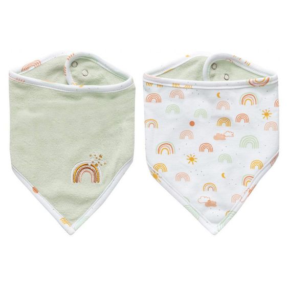 bébé-jou Bandana Lätzchen 2er Pack - Rainbow Sky