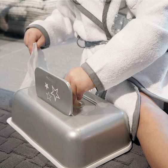 bébé-jou Feuchttuch-Box - Silver Stars