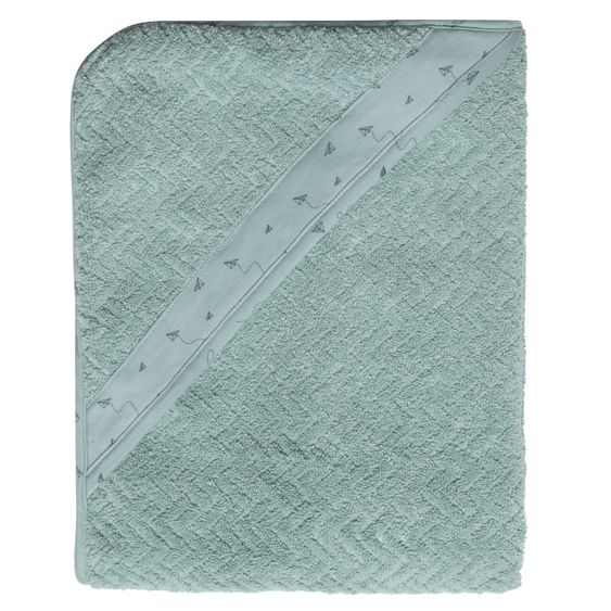 bébé-jou Hooded bath towel 85 x 75 cm - Paper Planes