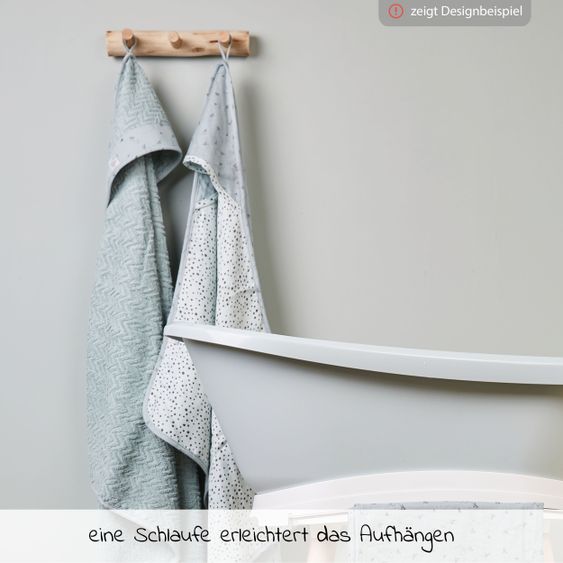 bébé-jou Hooded bath towel 85 x 75 cm - Paper Planes