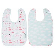 Bavaglino con bottone a pressione 2 pezzi - Blush Baby