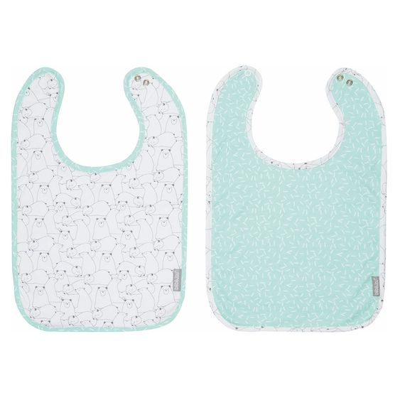 bébé-jou Lätzchen mit Druckknopf 2er Pack - Bo & Bing