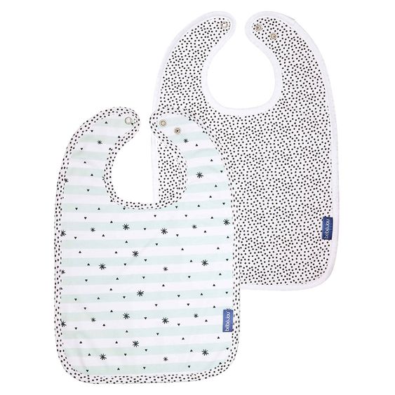 bébé-jou Lätzchen mit Druckknopf 2er Pack - Hello Little One