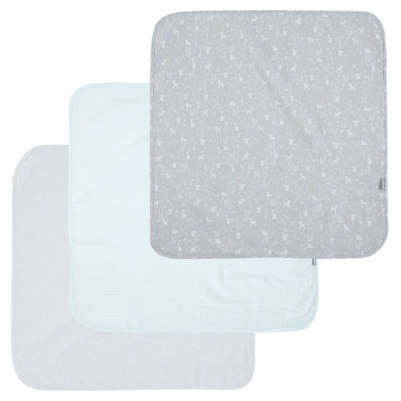 bébé-jou Mullwindel 3er Pack Musselin 70 x 70 cm - Sweet Deer
