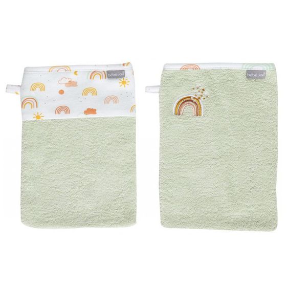 bébé-jou Waschhandschuh 2er Pack - Rainbow Sky