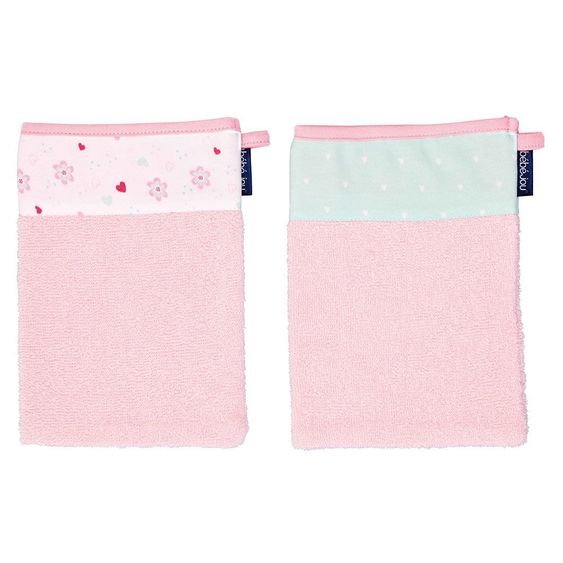 bébé-jou Washing glove 2 pack - Sweet Birds