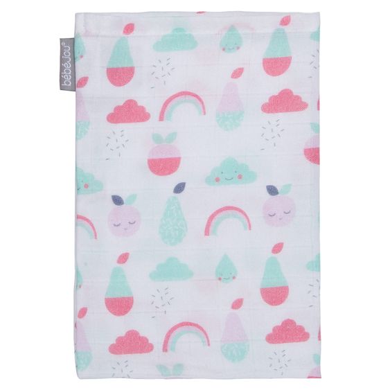bébé-jou Waschhandschuh 3er Pack Musselin - Blush Baby