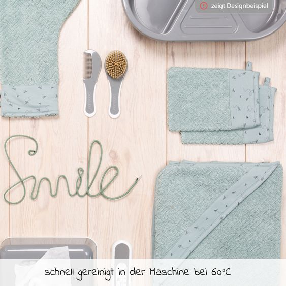 bébé-jou Waschhandschuhe 2er Pack - Paper Planes