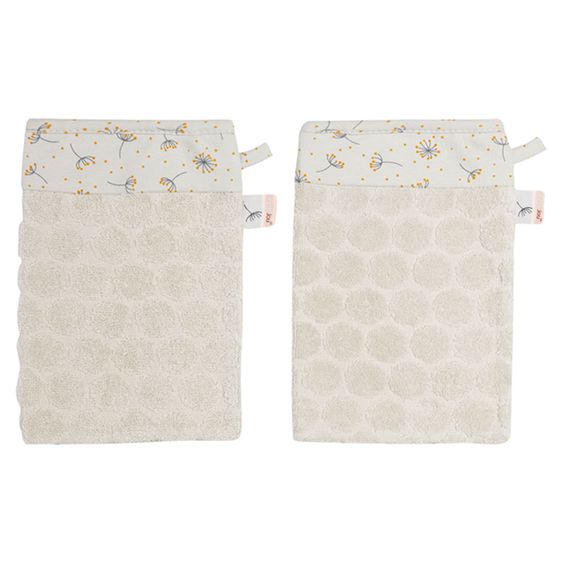 bébé-jou Waschhandschuhe 2er Pack - Wish Grey