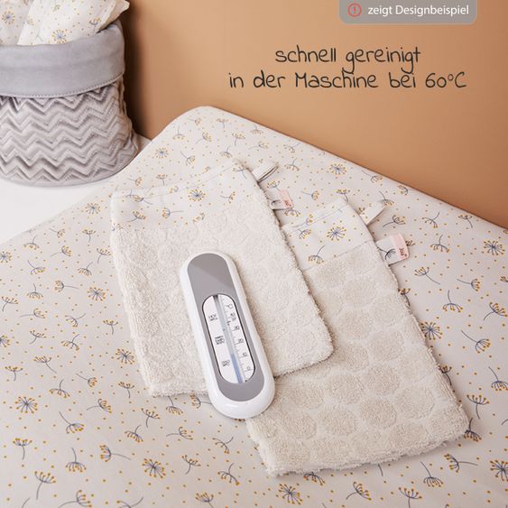 bébé-jou Waschhandschuhe 2er Pack - Wish Grey