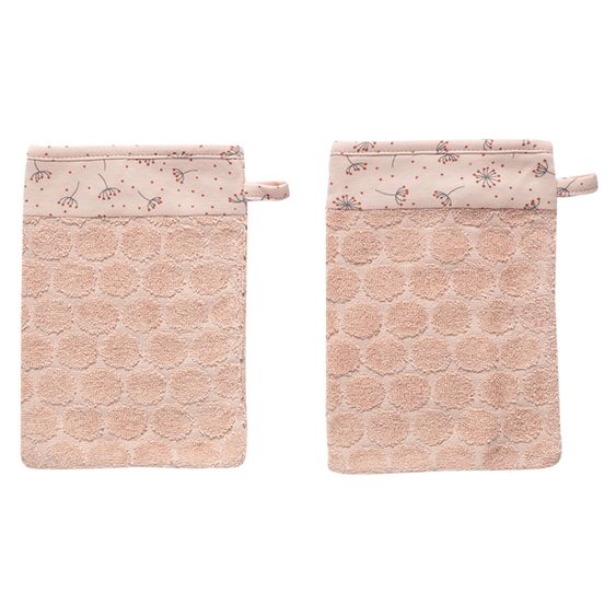bébé-jou Waschhandschuhe 2er Pack - Wish Pink