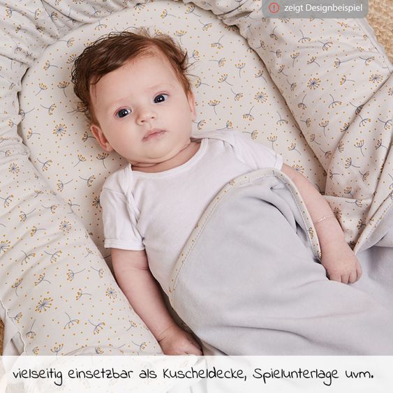 bébé-jou Wende-Decke 75 x 100 cm - Wish Grey