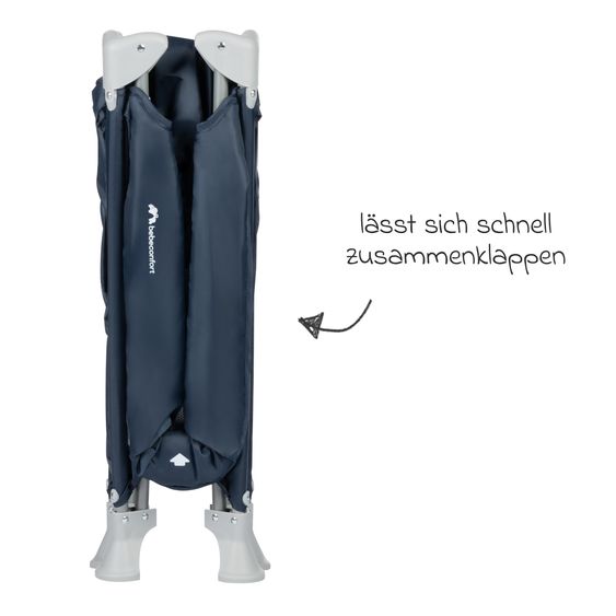 bebeconfort Reisebett Soft Dreams ab Geburt bis 15 kg mit Matratze inkl. Transporttasche - Navy Blue