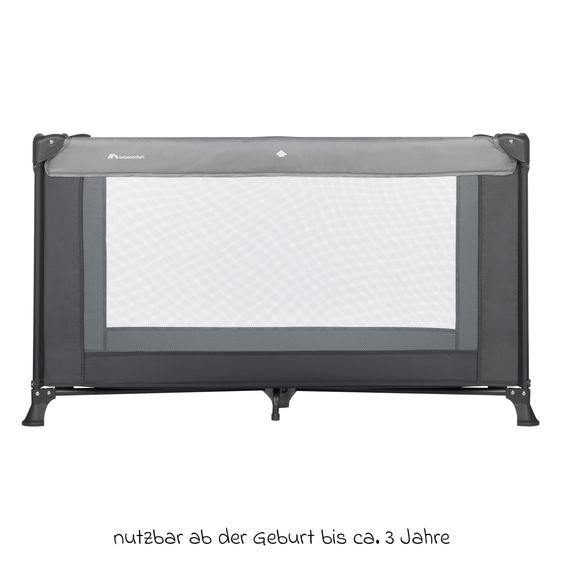 bebeconfort Reisebett Soft Dreams ab Geburt bis 15 kg mit Matratze inkl. Transporttasche - Tinted Graphite