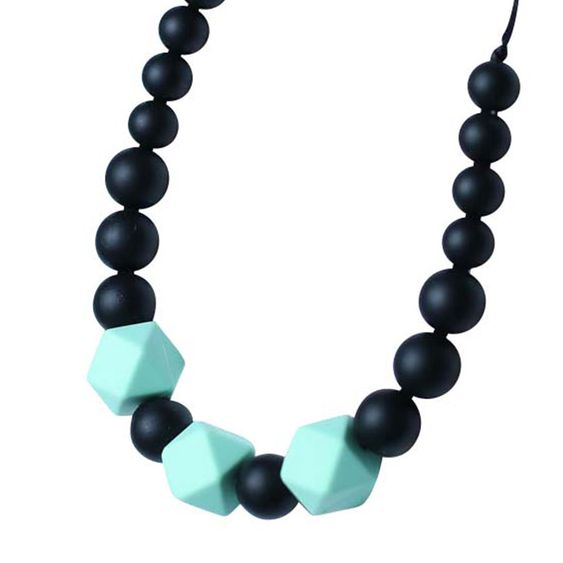 BellaJane Mamahalskette mint und schwarz