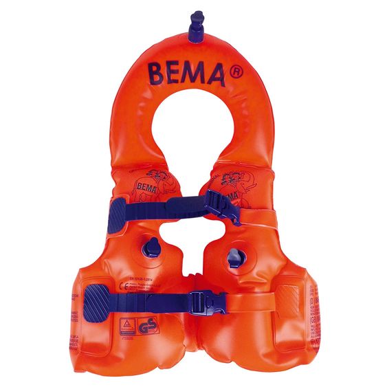 BEMA Schwimmweste aufblasbar für Kinder von 1 - 2 Jahren - Orange