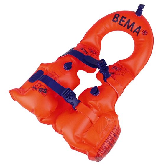 BEMA Schwimmweste aufblasbar für Kinder von 1 - 2 Jahren - Orange