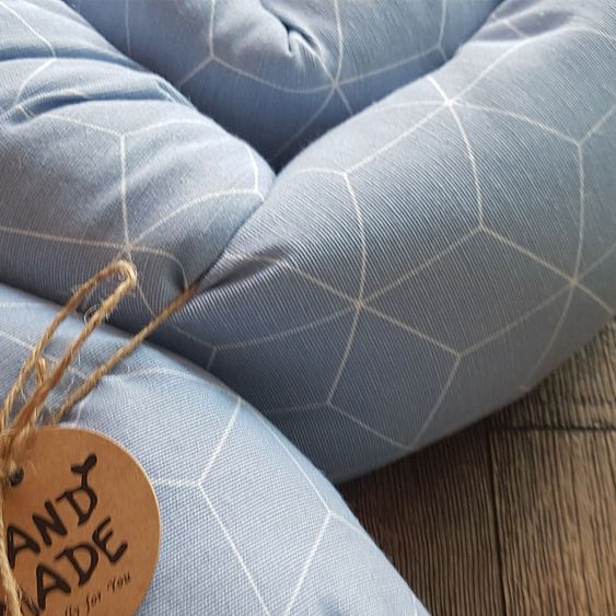 Besonderheit Bettschlange - Cube - Blau