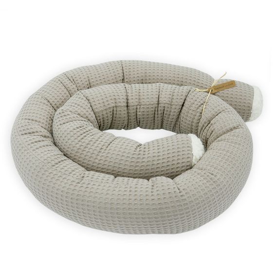 Besonderheit Bettschlange - Waffeloptik - Taupe