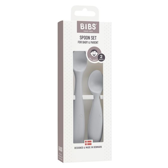 Bibs 2 pcs silicone spoon set - Cloud