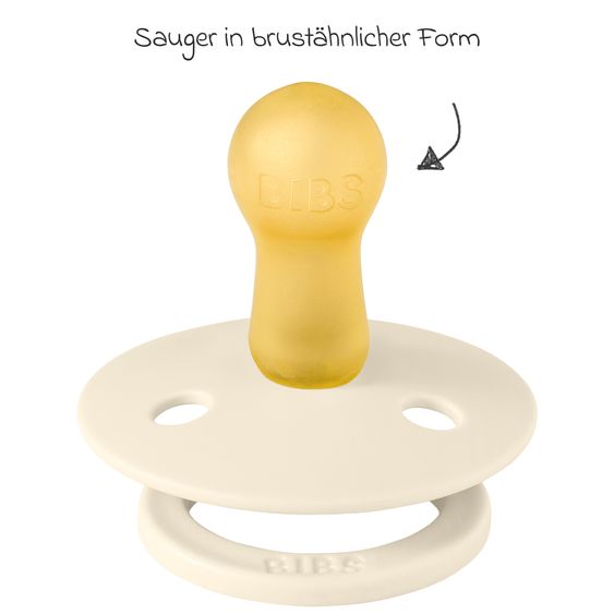 Bibs Set regalo 3 pz 2 Ciucci in lattice Colour 6-18 M + Catenella per ciuccio - Moomin Friends - Avorio / Salvia