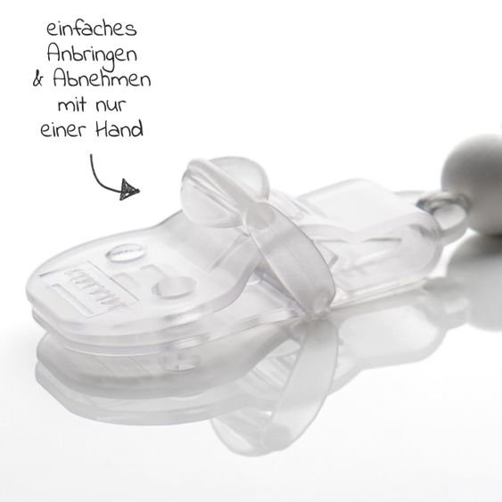 Bibs 6-tlg. Schnuller-Set - 4 Silikon-Schnuller De Lux 0-36 M + GRATIS 2x Silikon-Schnullerkette - Ivory Blush Vanilla Dark Oak