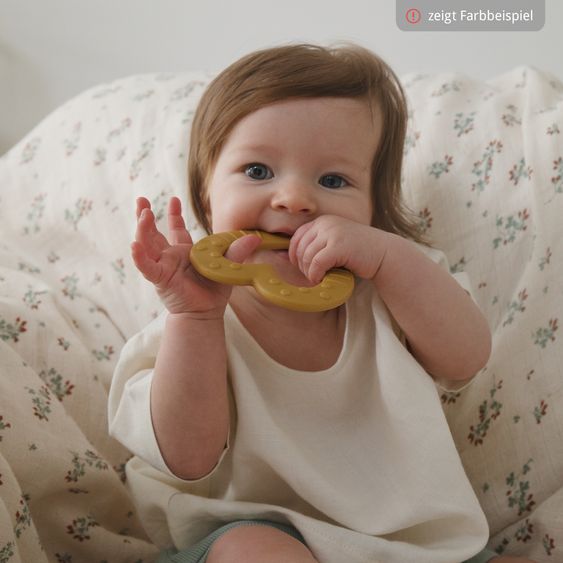 Bibs Anello da dentizione - Baby Bitie - Cuore - Blush