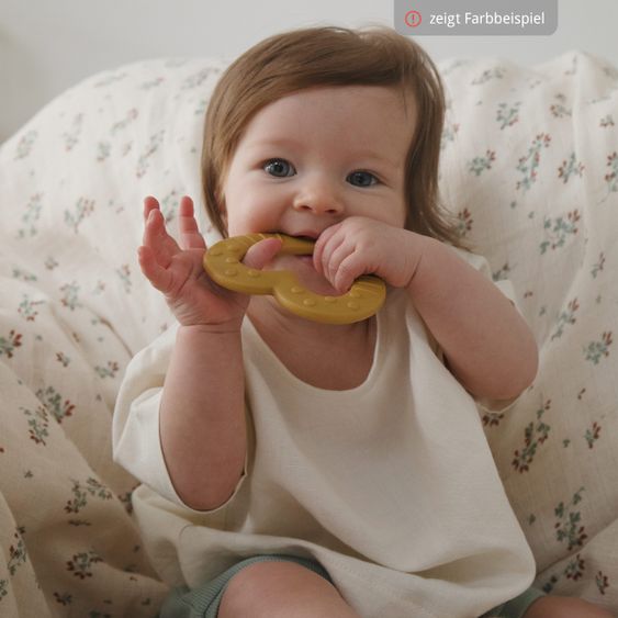 Bibs Teething ring - Baby Bitie - Heart - Peach