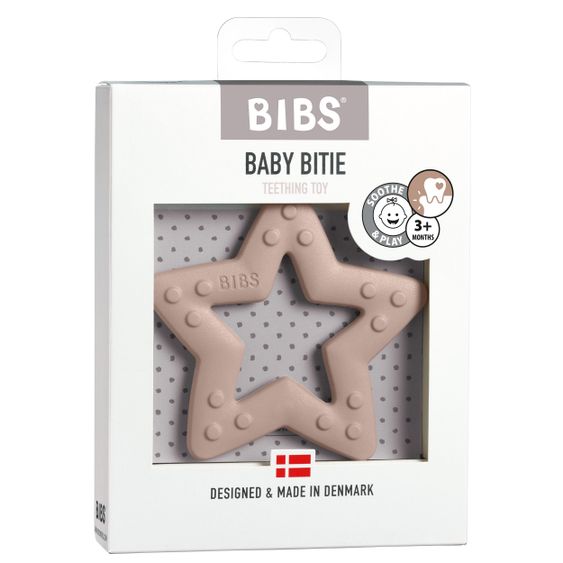 Bibs Anello per la dentizione - Baby Bitie - Stella - Blush