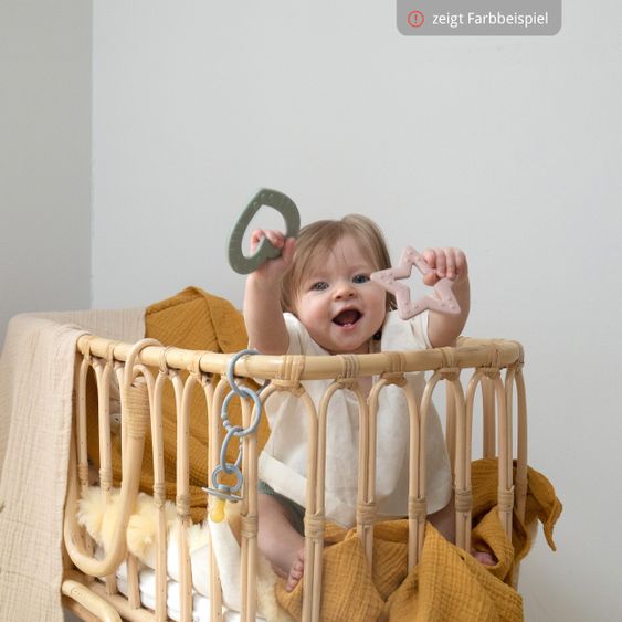 Bibs Beißring - Baby Bitie - Star - Ivory