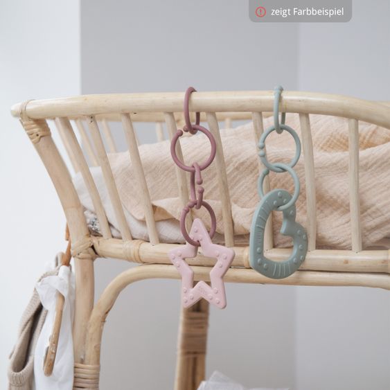 Bibs Beißring - Baby Bitie - Star - Ivory