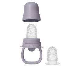 fruit pacifier Baby Feeder with 2x Silicone Spouts - Fossil Grey