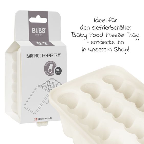 Bibs Fruit teat baby feeder with 2x silicone beak - Ivory