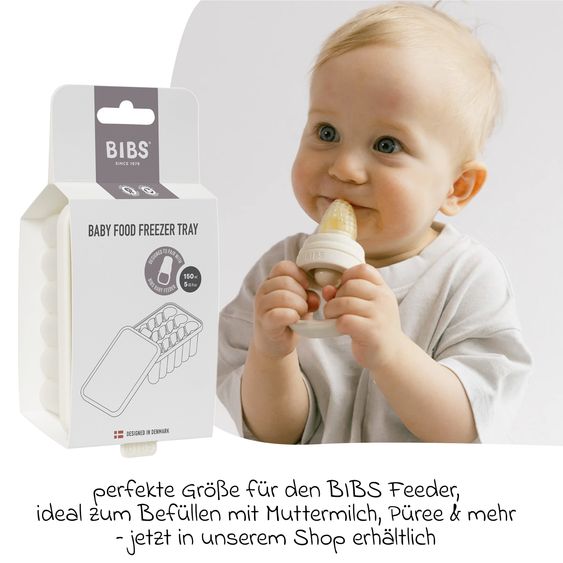 Bibs Freezer tray for baby food Baby Food Freezer Tray - Ivory