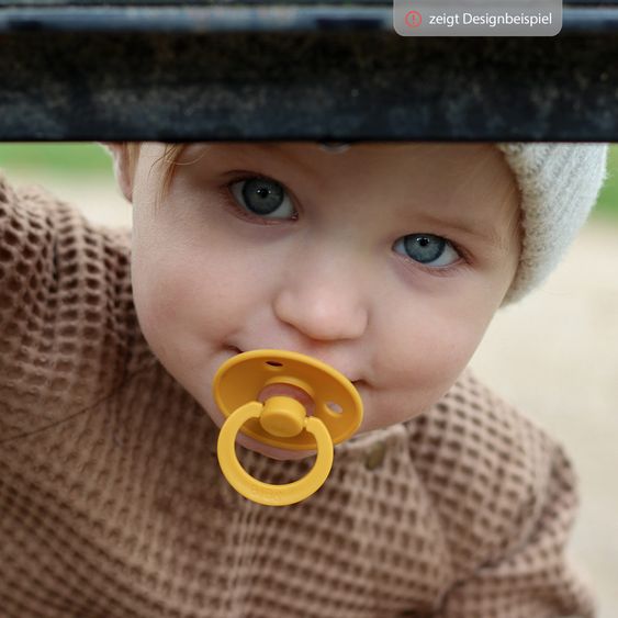 Bibs Leucht-Schnuller - Colour 2er Pack - Night - Dark Oak / Vanilla - Gr. 6-18 M