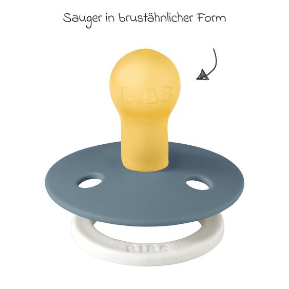 Bibs Leucht-Schnuller Colour 2er Pack - Night - Petrol / Deep Space - Gr. 0-6 M