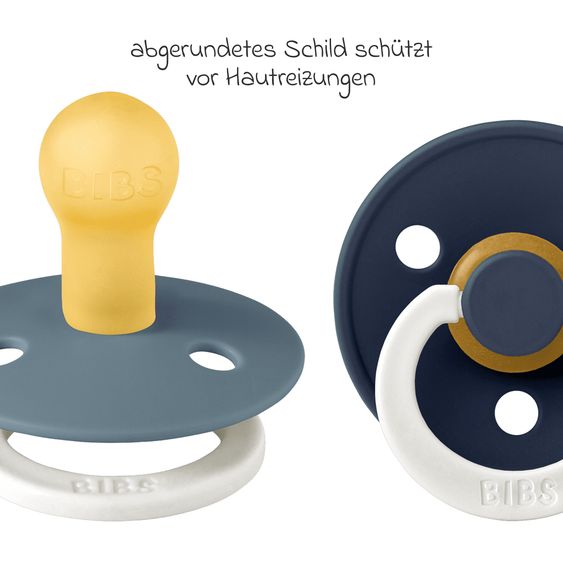 Bibs Leucht-Schnuller Colour 2er Pack - Night - Petrol / Deep Space - Gr. 0-6 M
