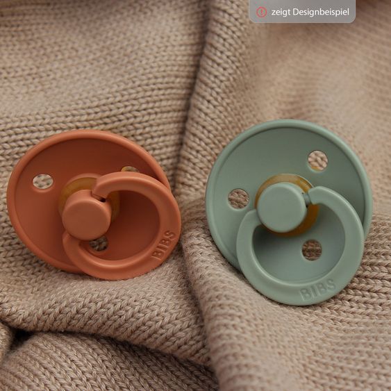 Bibs Leucht-Schnuller - Colour 2er Pack - Night - Vanilla / Dark Oak - Gr. 0-6 M