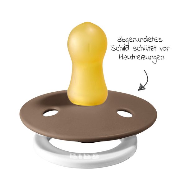 Bibs Leucht-Schnuller - Colour 2er Pack - Night - Vanilla / Dark Oak - Gr. 0-6 M