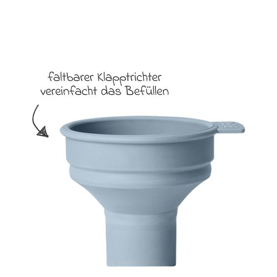 Bibs PP-Flasche 2er Pack Baby Bottle Round 270 ml + Latex-Trinksauger - Baby Blue