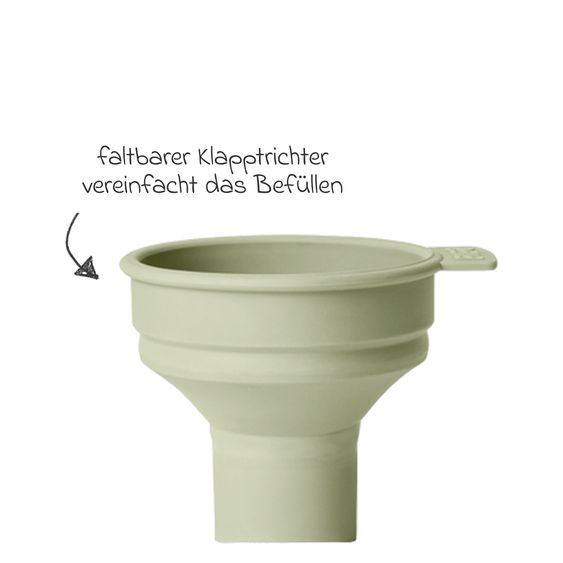 Bibs PP-Flasche 2er Pack Baby Bottle Round 270 ml + Latex-Trinksauger - Sage