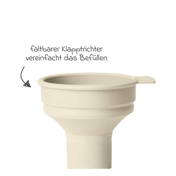 Bibs PP-Flasche 2er Pack Baby Bottle Round 270 ml + Silikon-Trinksauger - Ivory