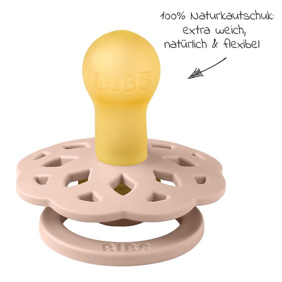 Bibs Schnuller 2er Pack Boheme - Naturkautschuk 6-18 M - Woodchuck / Blush