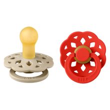 Schnuller 2er Pack Boheme Naturkautschuk - Vanilla / Candy Apple - Gr. 0-6 M