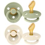 Schnuller 2er Pack Colour Anatomischer Sauger aus Naturkautschuk 6-18 M - Sage / Ivory