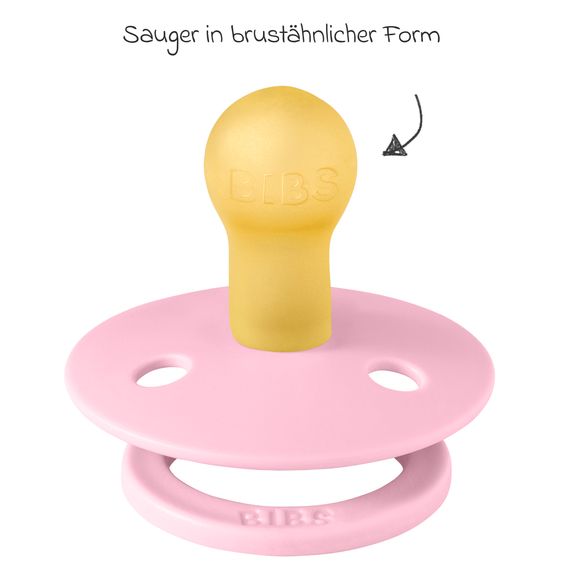 Bibs Succhietto 2er Pack Colore - Moomin Dreaming Baby - Baby Pink / Hush - Gr. 0-6 M