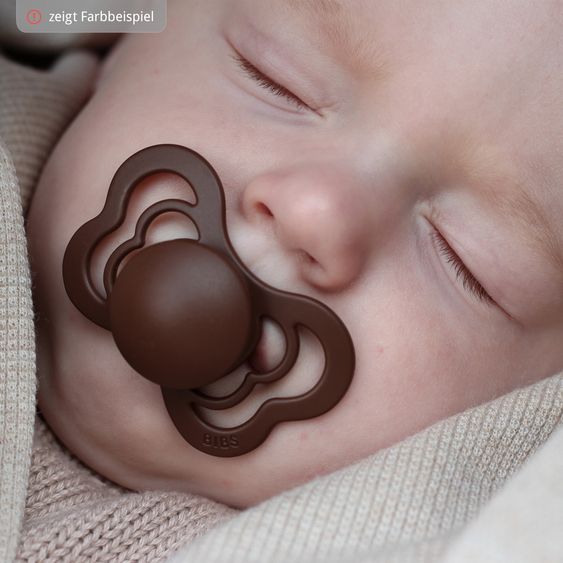 Bibs Pacifier 2-Pack Supreme - Natural Rubber - Sage / Hunter Green - Gr. 0-6 M